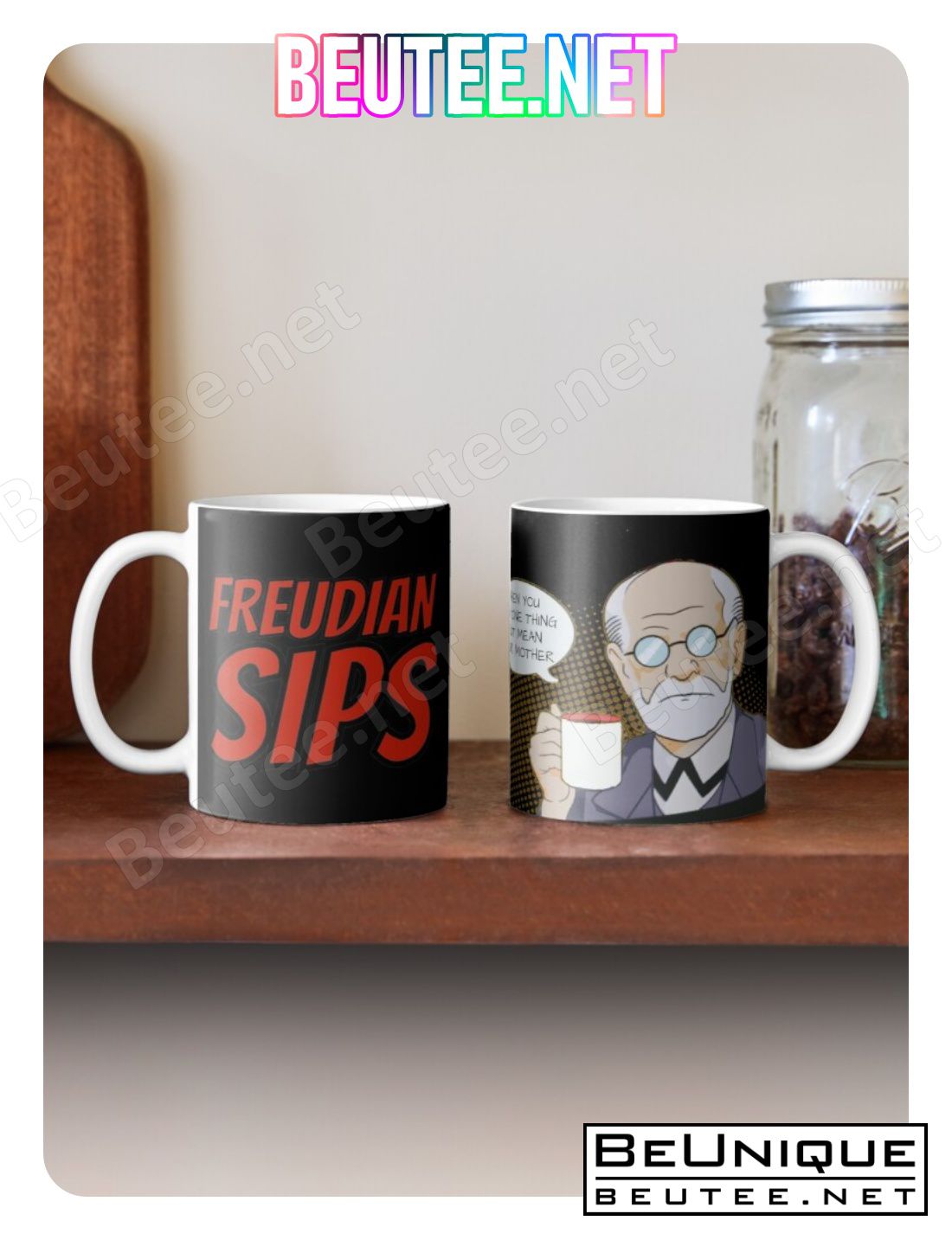 Freudian Sips- Psychology Design Coffee Mug