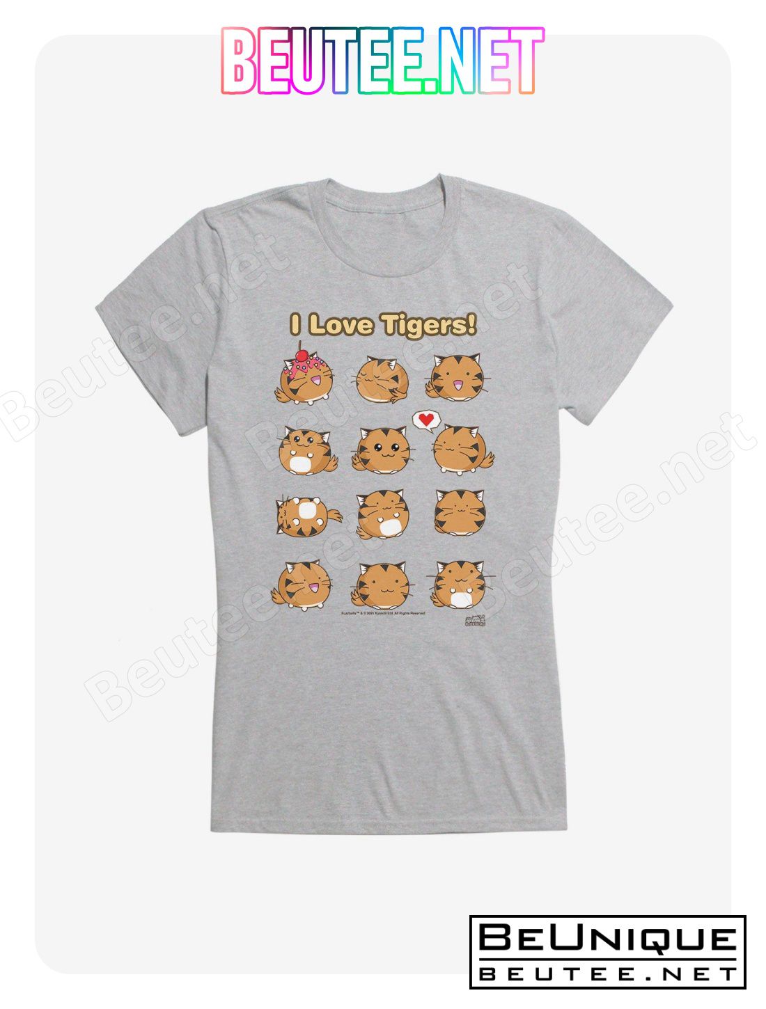 HT Creators Fuzzballs Love Tigers T-Shirt