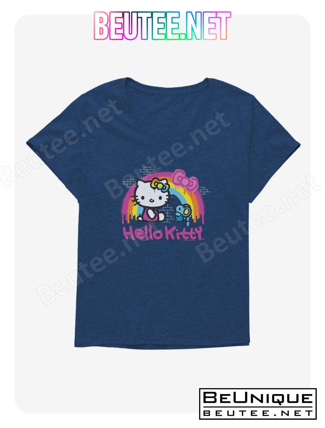 Hello Kitty Rainbow Graffiti T-Shirt Plus Size