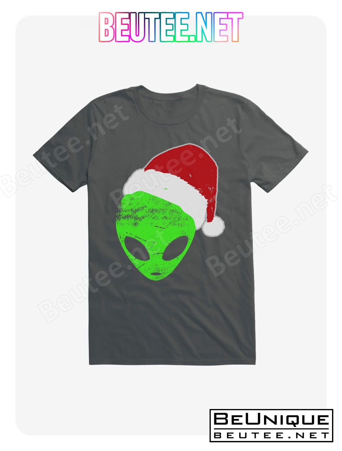 ICREATE Alien Santa Hat T-Shirt
