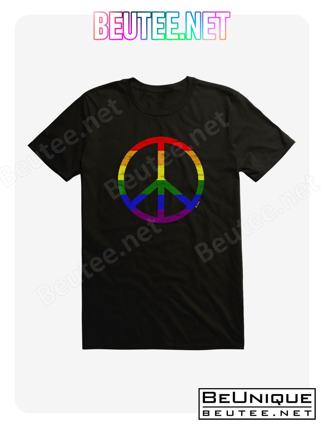 ICreate Pride Peace Rainbow T-Shirt