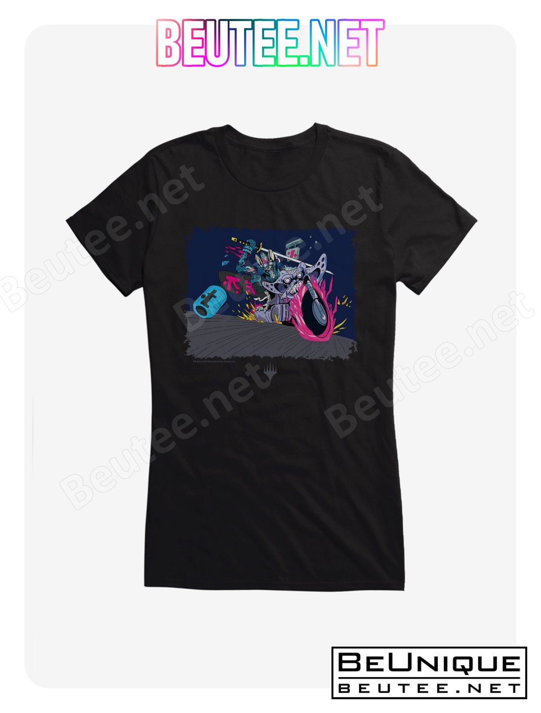 Magic The Gathering Rat Ninja Biker T-Shirt