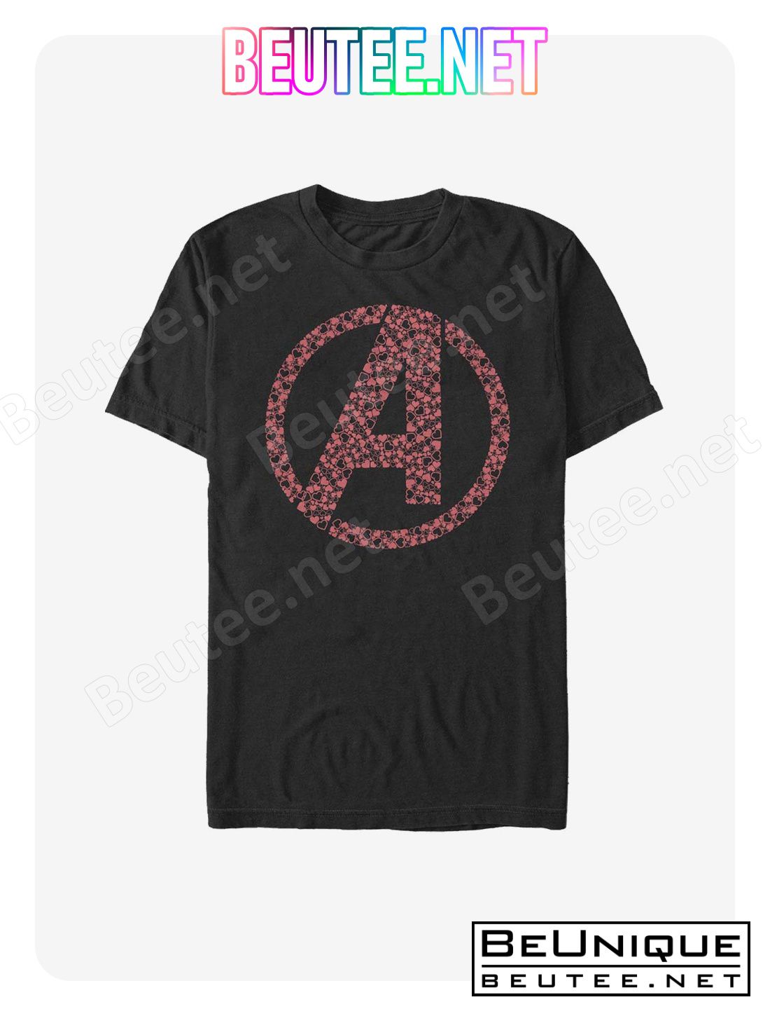 Marvel Avengers Logo Heart Fill T-Shirt