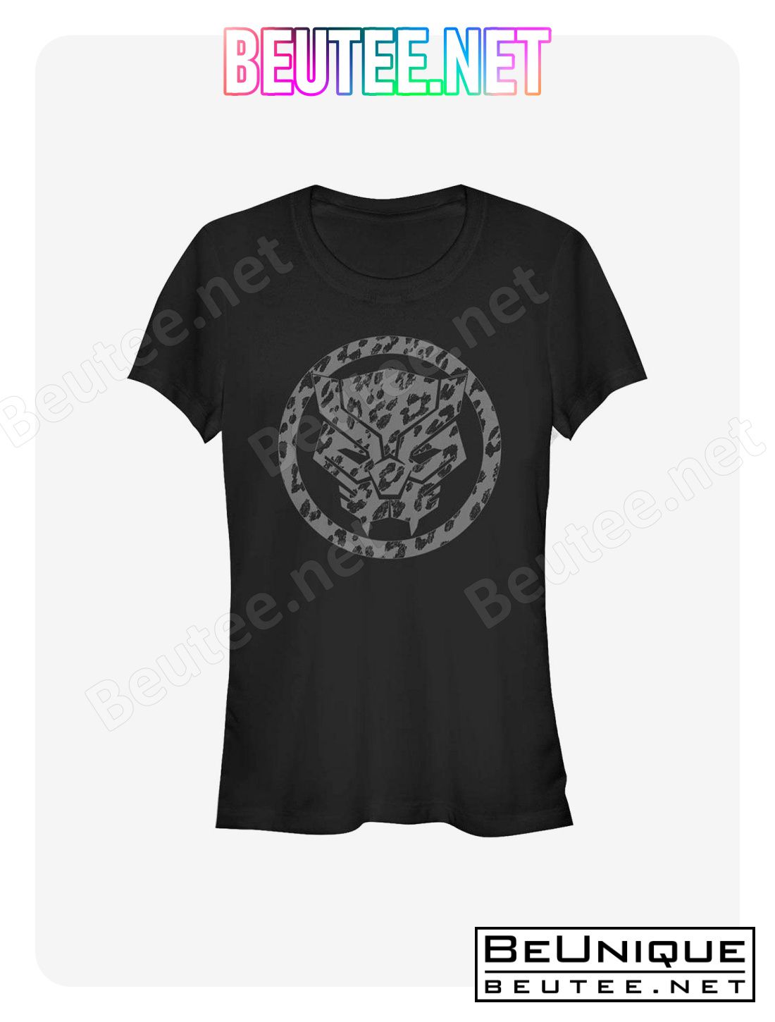 Marvel Black Panther Panther Icon Leopard Fill T-Shirt
