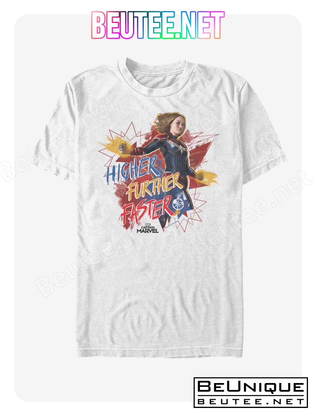 Marvel Captain Marvel Fighter Faster T-Shirt