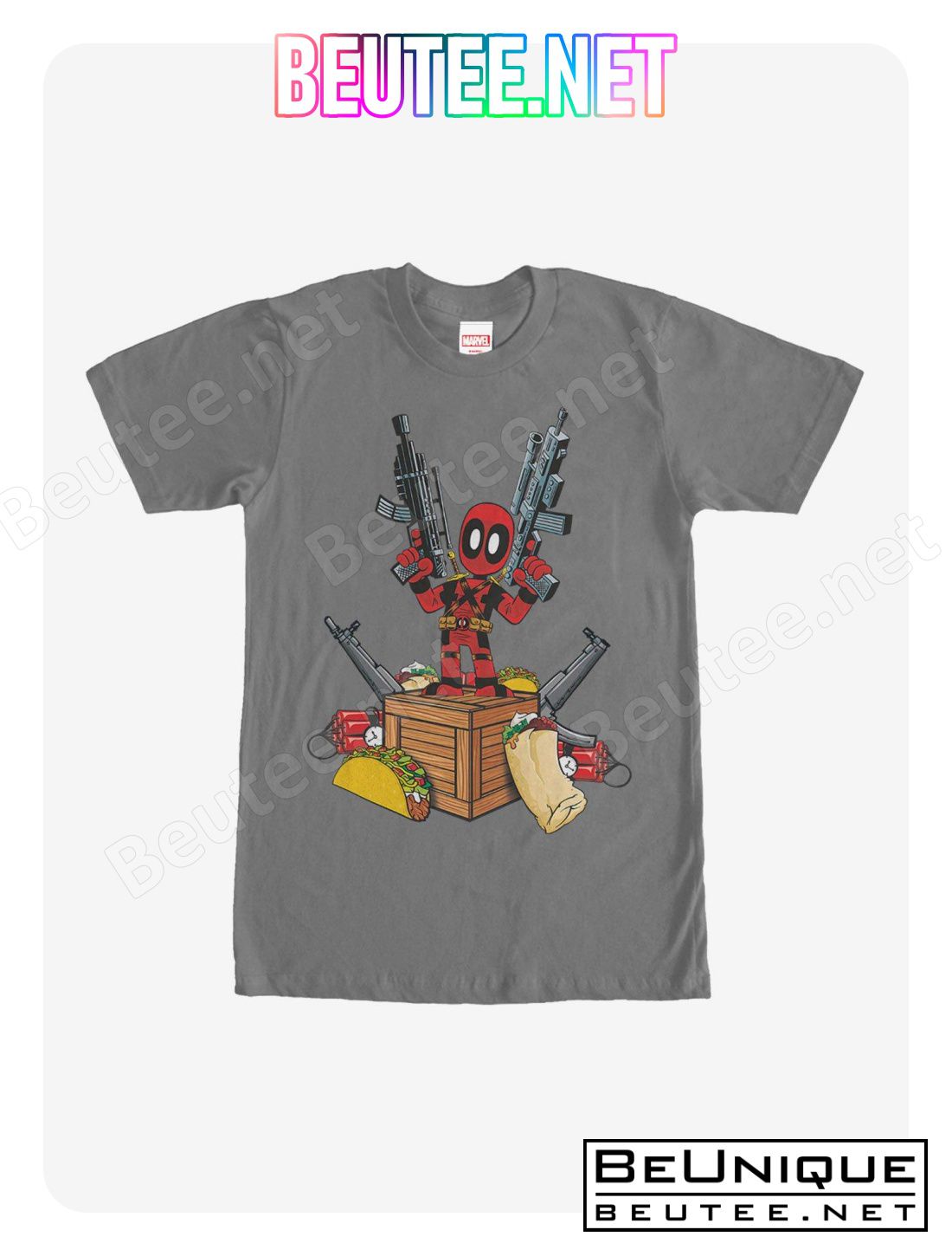 Marvel Deadpool Weapons & Food T-Shirt