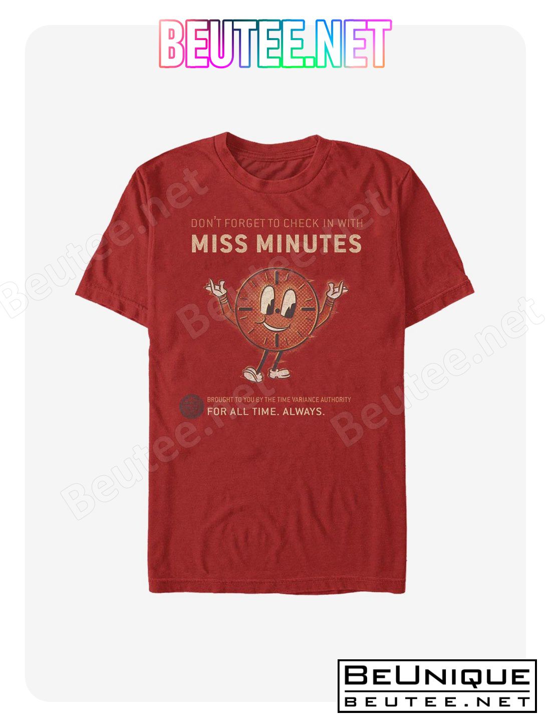 Marvel Loki Check In With Miss Minutes T-Shirt