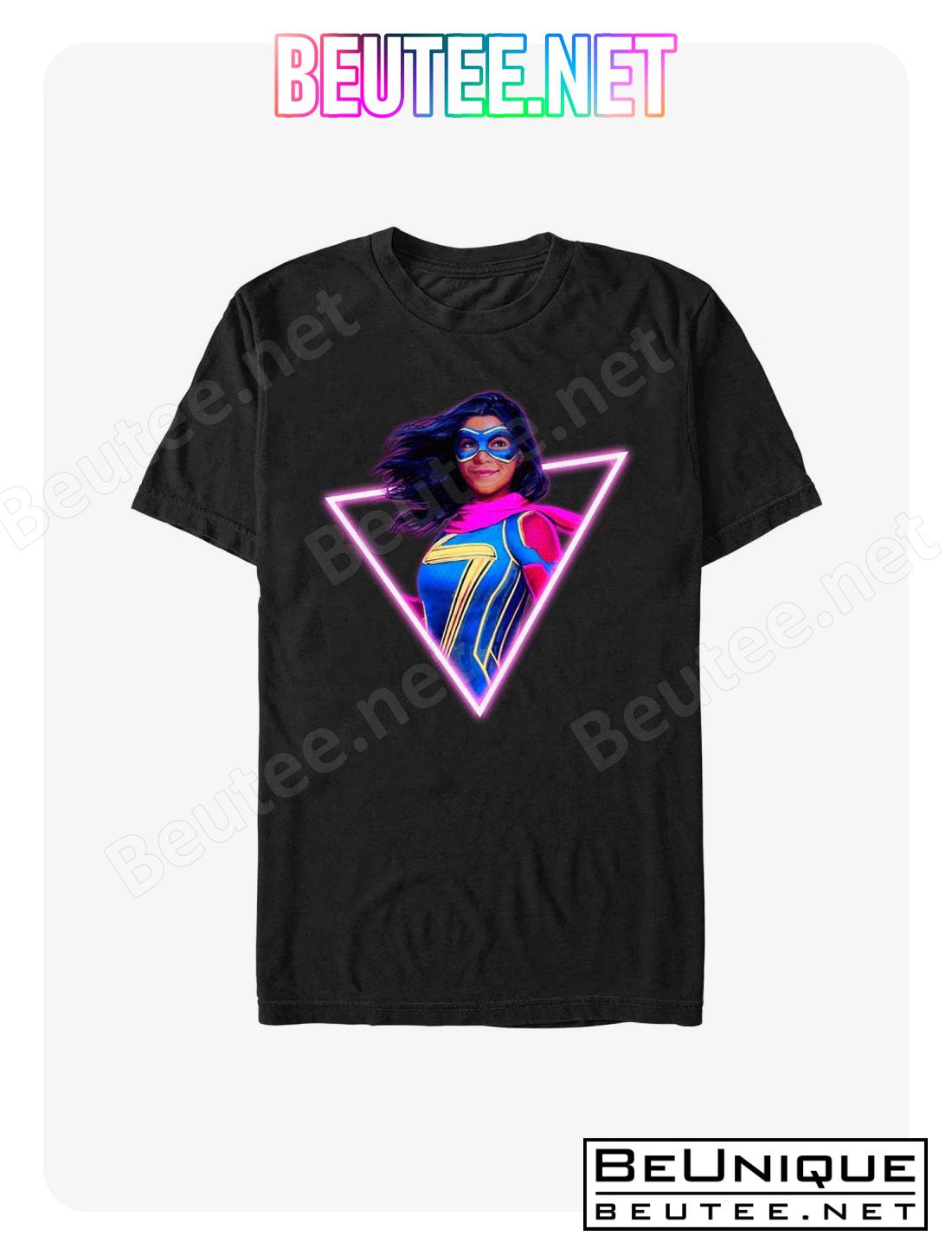 Marvel Ms. Marvel Neon Hero T-Shirt