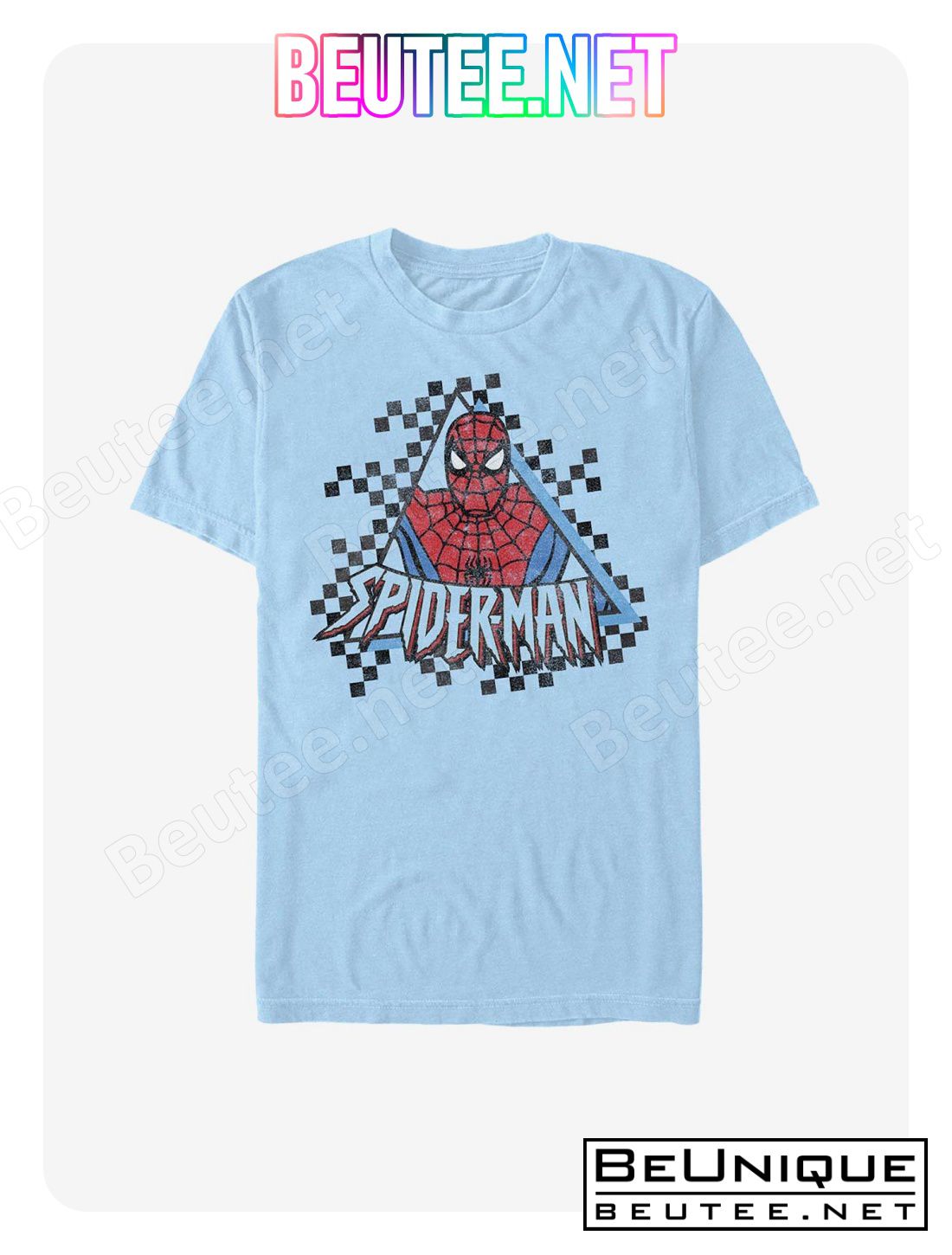 Marvel Spider-Man Spider Checkered T-Shirt
