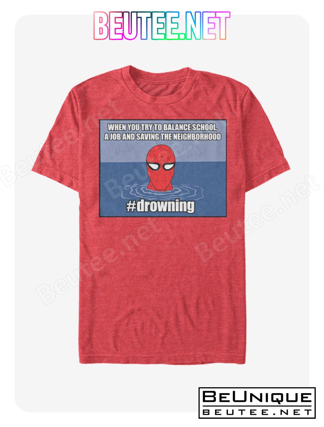 Marvel Spider-Man #drowning T-Shirt