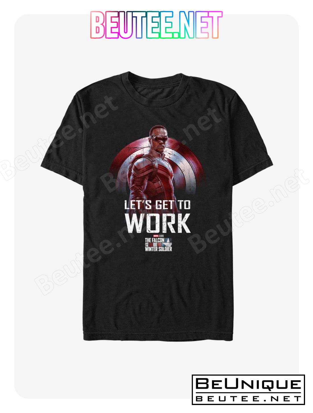Marvel The Falcon And The Winter Soldier Falcon Let's Get To Work T-Shirt