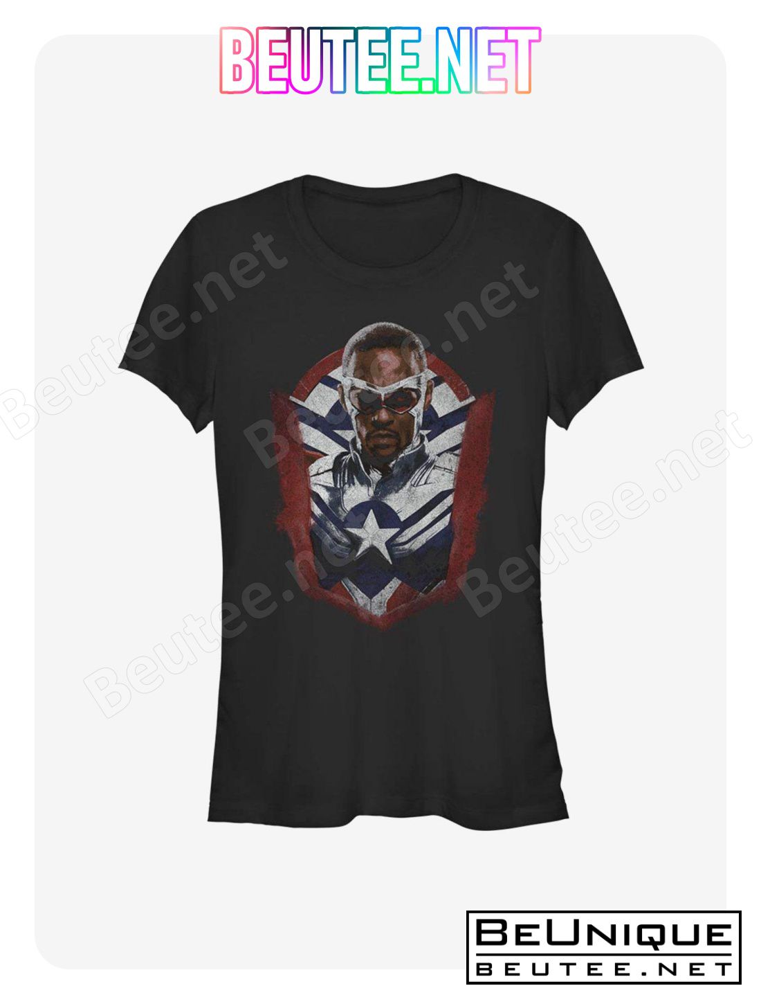 Marvel The Falcon And The Winter Soldier Sam Wilson Captain America Portrait T-Shirt