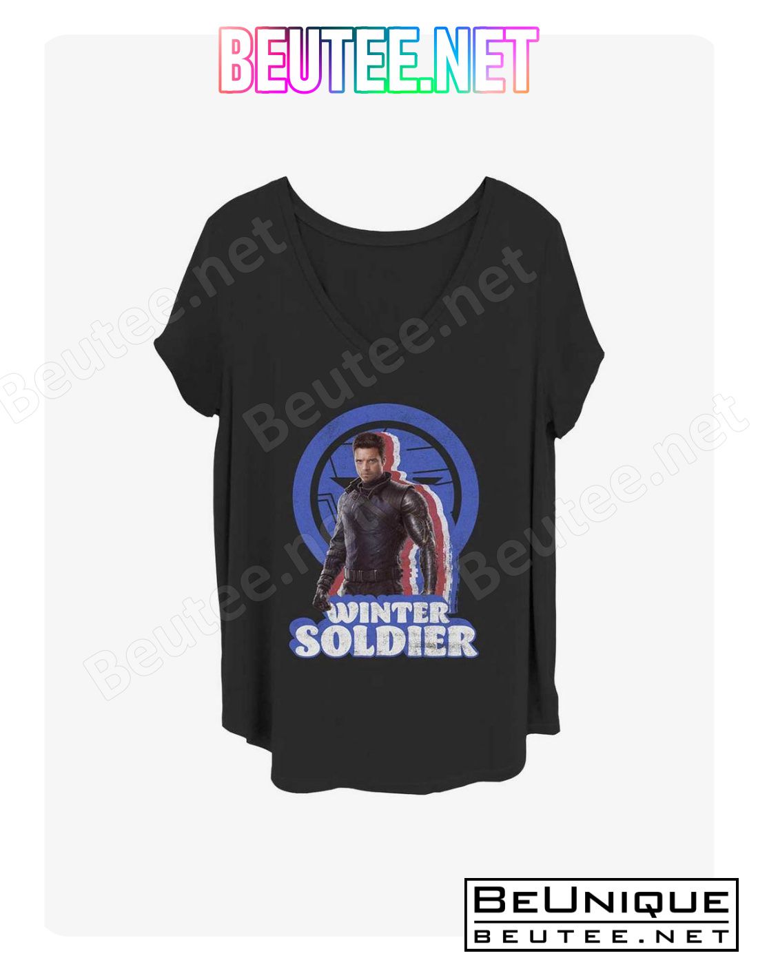 Marvel The Falcon and the Winter Soldier Distressed Winter Soldier T-Shirt