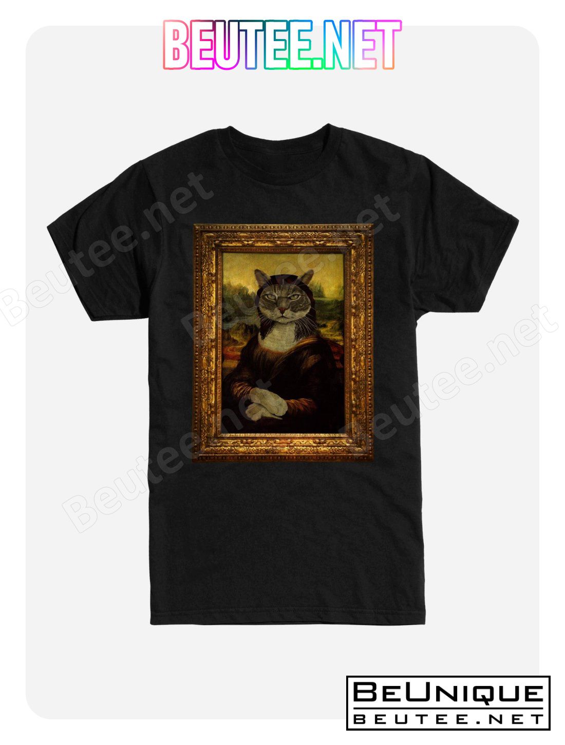 Mona Lisa Meau Cat T-Shirt