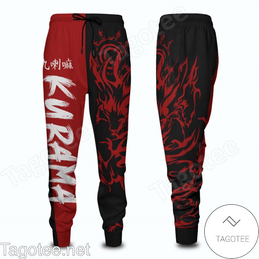 Naruto Kurama Red Anime Pants
