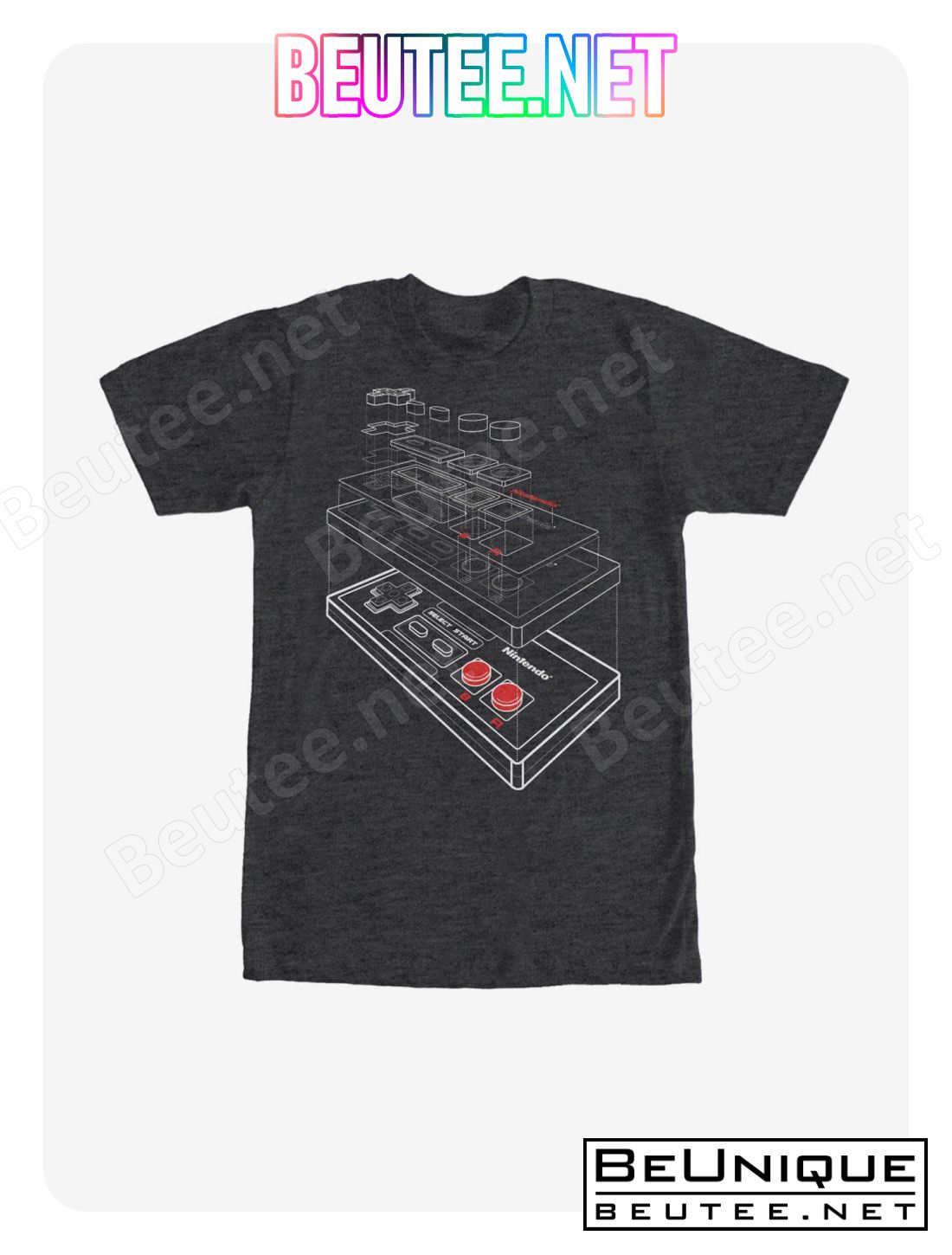 Nintendo Layered NES Controller T-Shirt