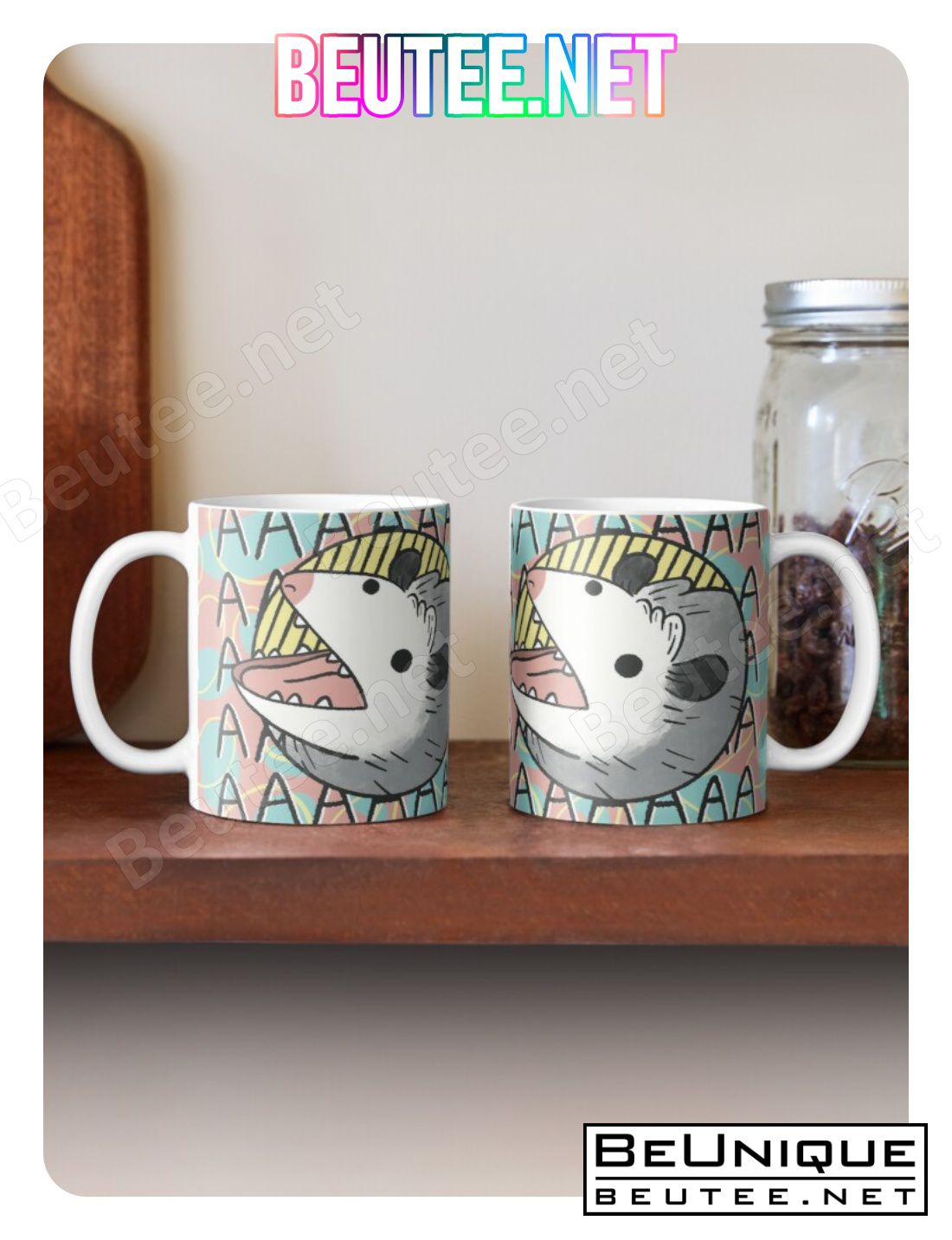 Opossum Scream Coffee Mug