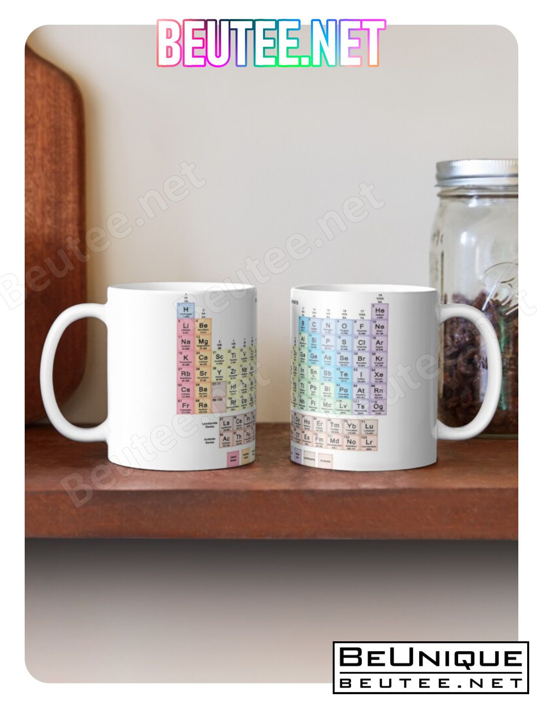 Periodic Table With All 118 Element Names Coffee Mug