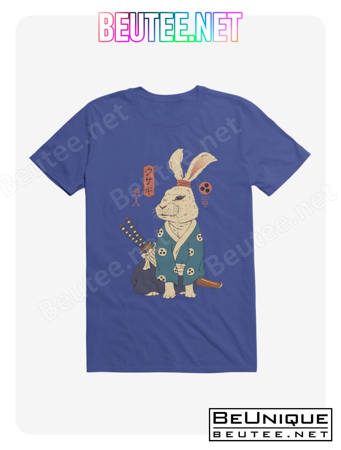 Rabbit Ronin Usagi Royal Blue T-Shirt