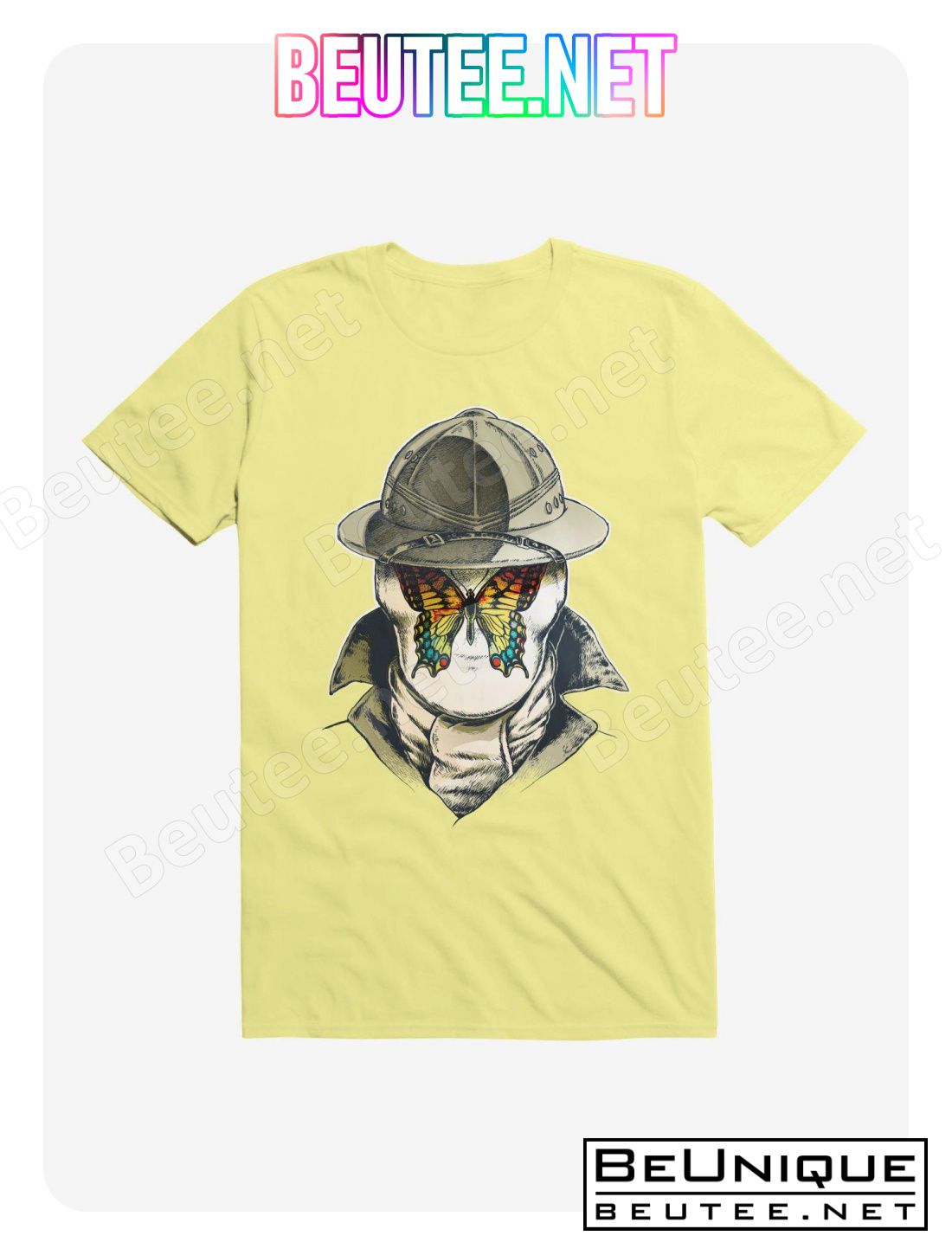 Rorschach Butterfly - 5G Corn Silk Yellow T-Shirt