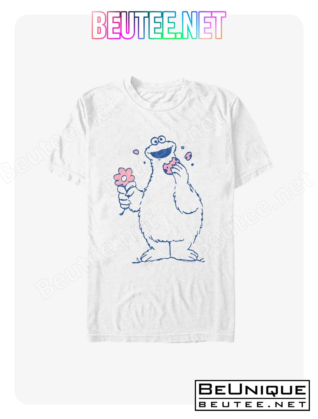 Sesame Street Cookie Monster Flower T-Shirt