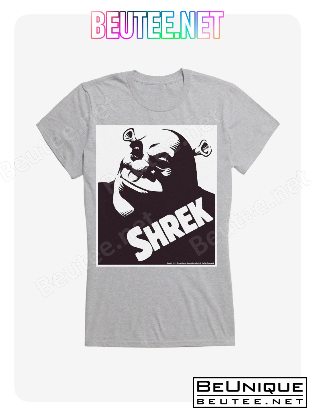 Shrek Shrek Black and White T-Shirt