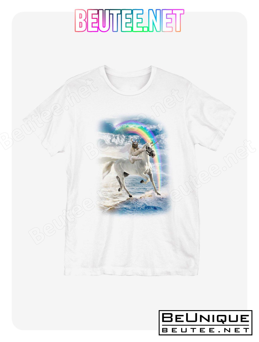 Sloth King Rides Unicorn T-Shirt