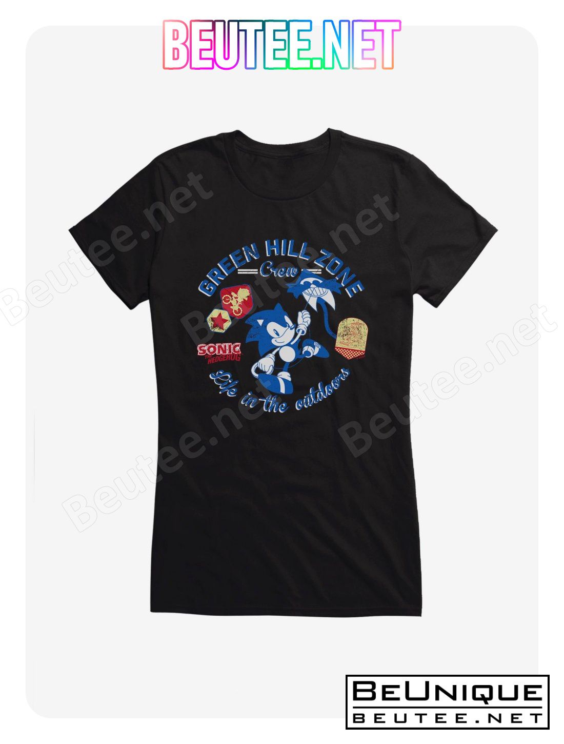 Sonic The Hedgehog Sonic Green Hill Zone Crew T-Shirt