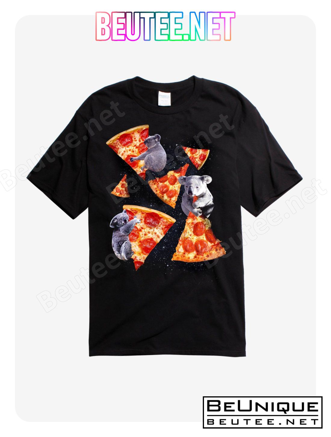 Space Koala Pizza T-Shirt