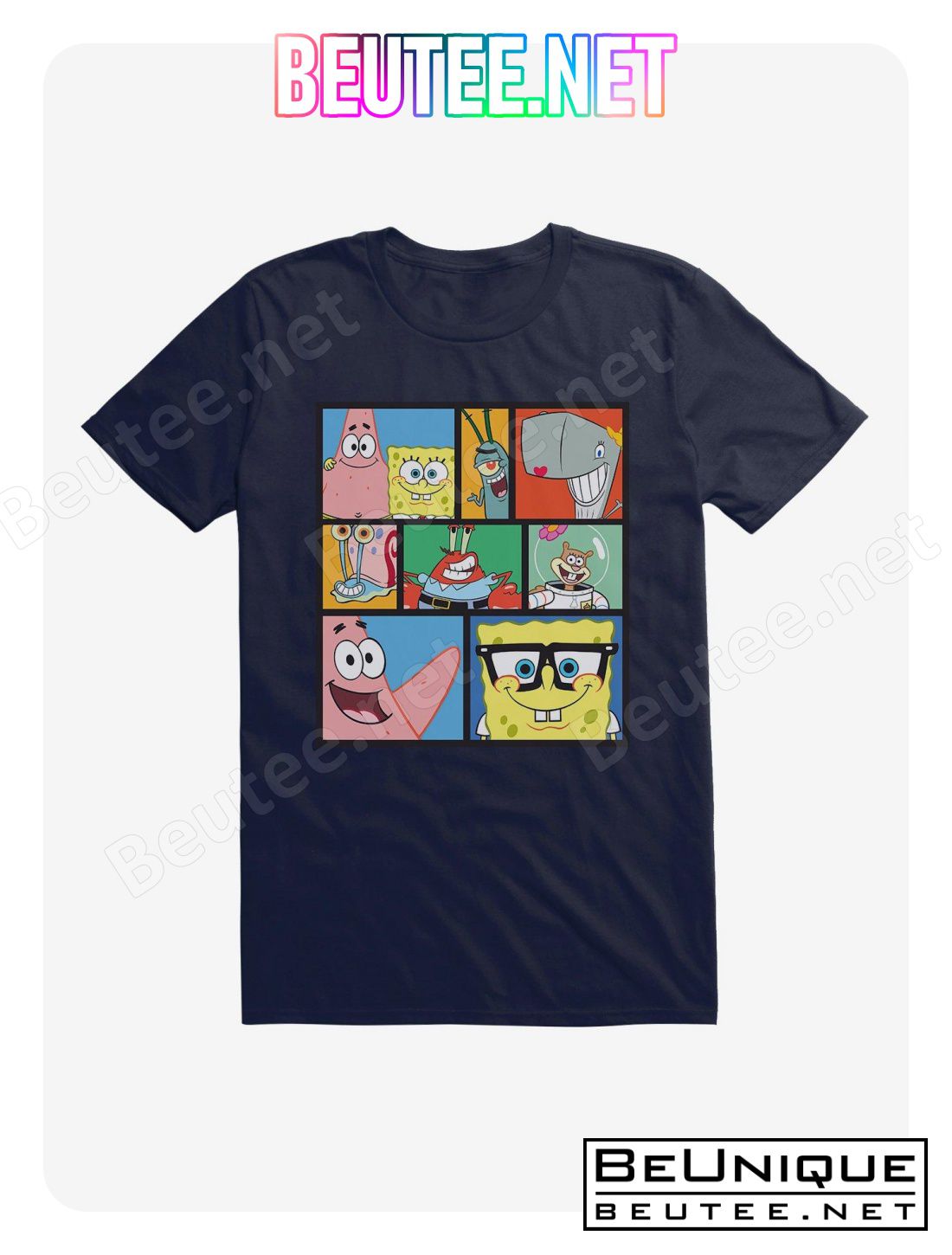 SpongeBob SquarePants Comp Bikini Bottom Friends T-Shirt
