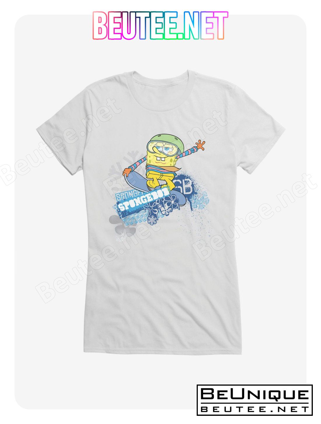 SpongeBob SquarePants Sports Snowboard Tricks T-Shirt