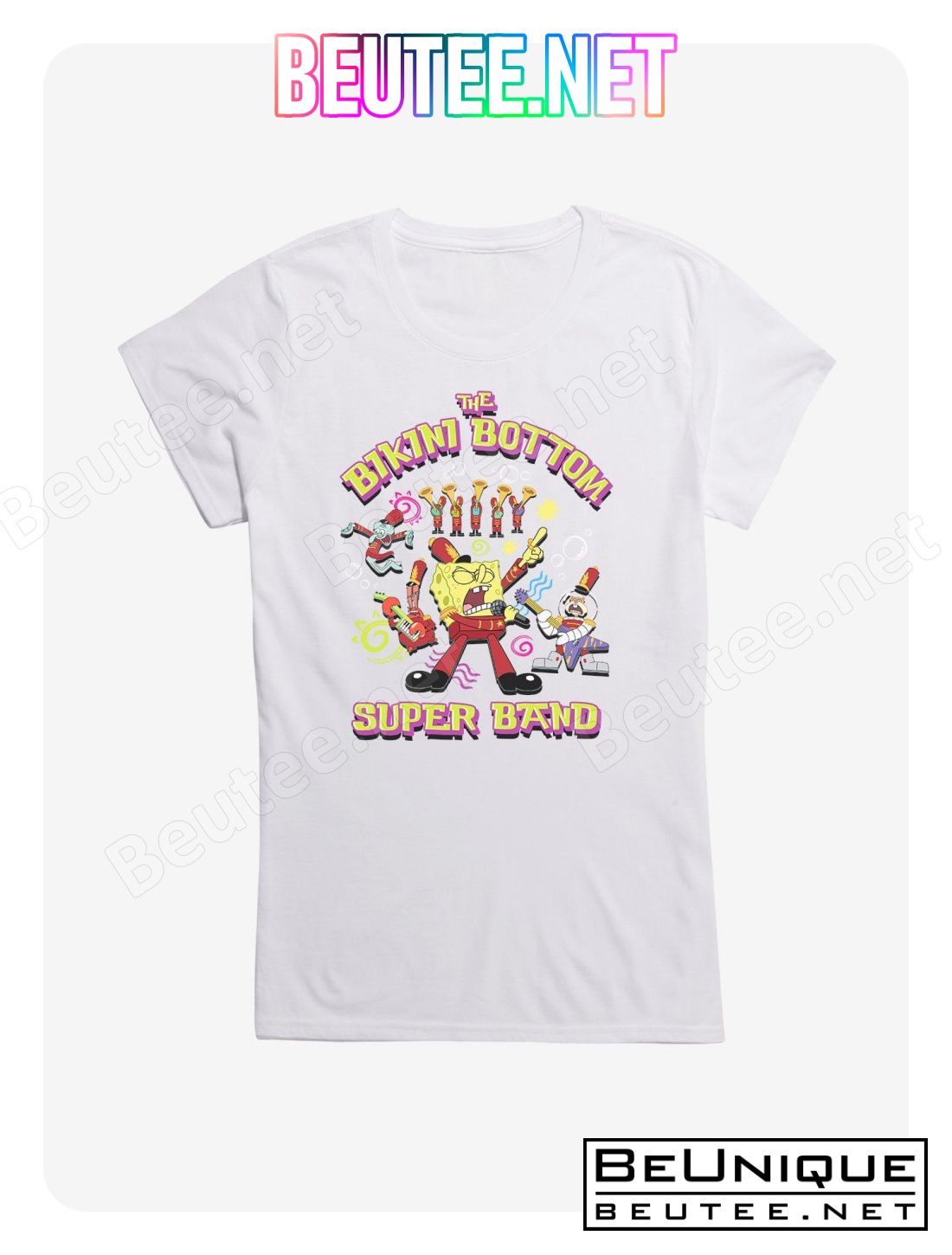 Spongebob Squarepants The Bikini Bottom Super Band T-Shirt