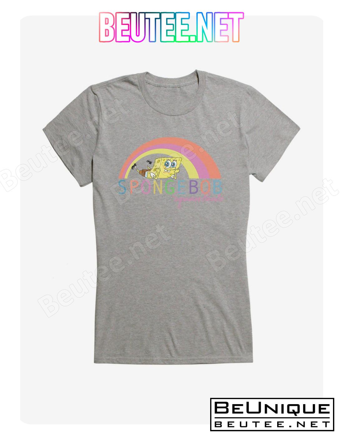 Spongebob Squarepants Under Rainbow T-Shirt