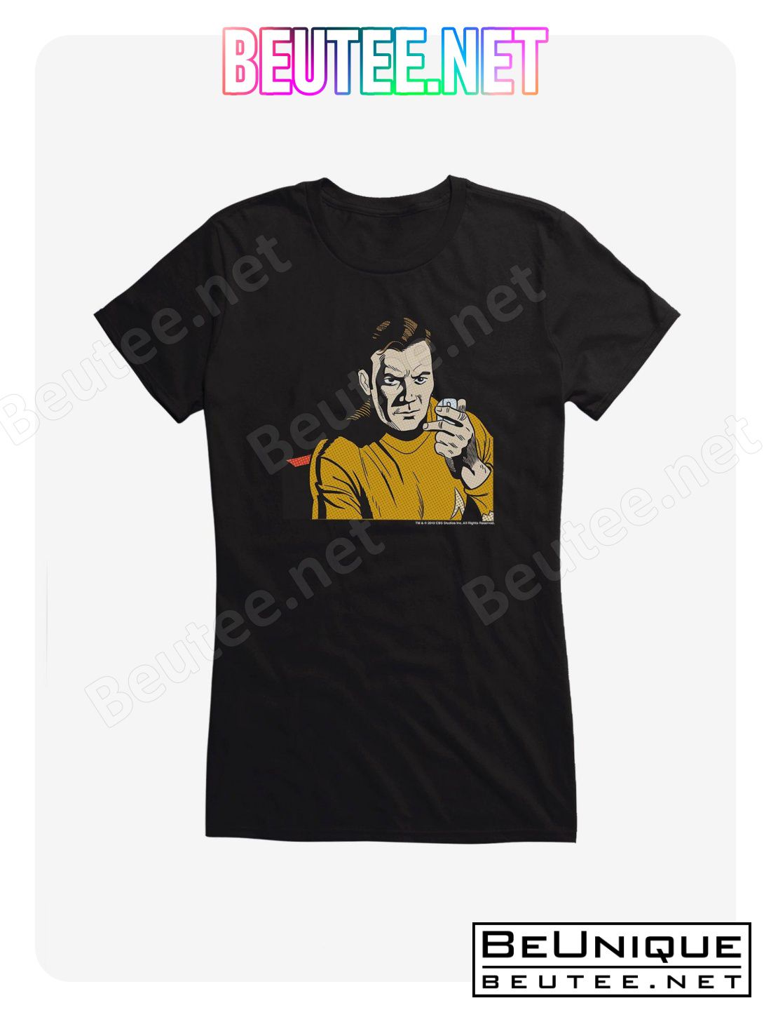 Star Trek James Kirk Pop Art T-Shirt