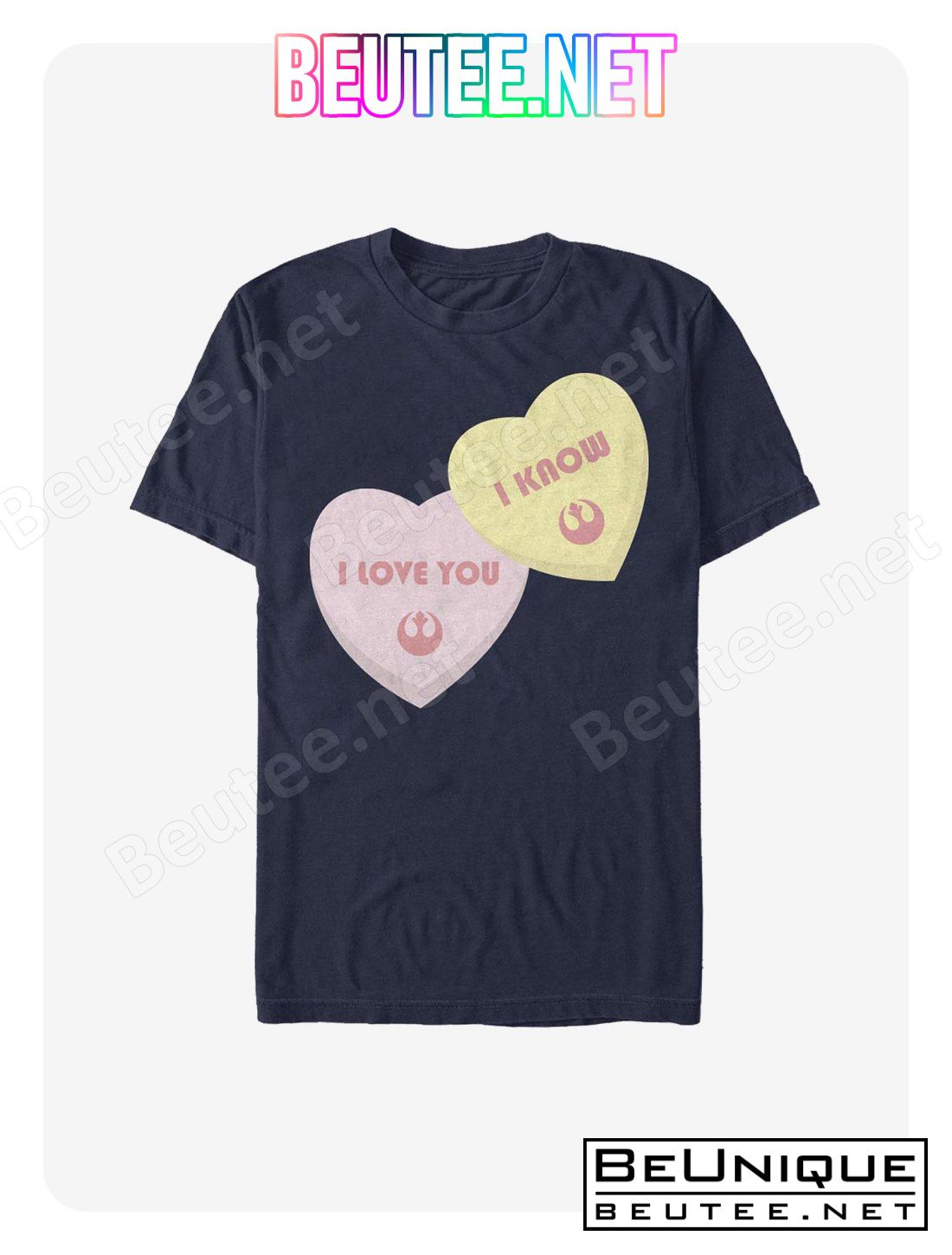 Star Wars Candy Hearts I Love You I Know T-Shirt