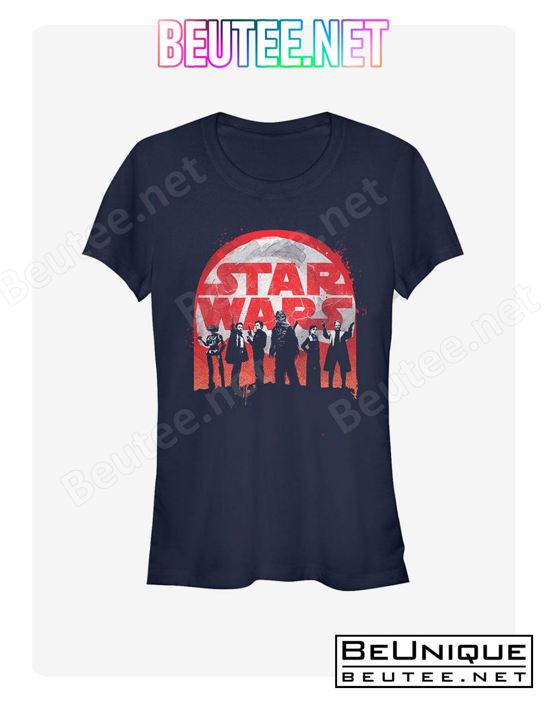 Star Wars Logo Character Splatter Print T-shirt
