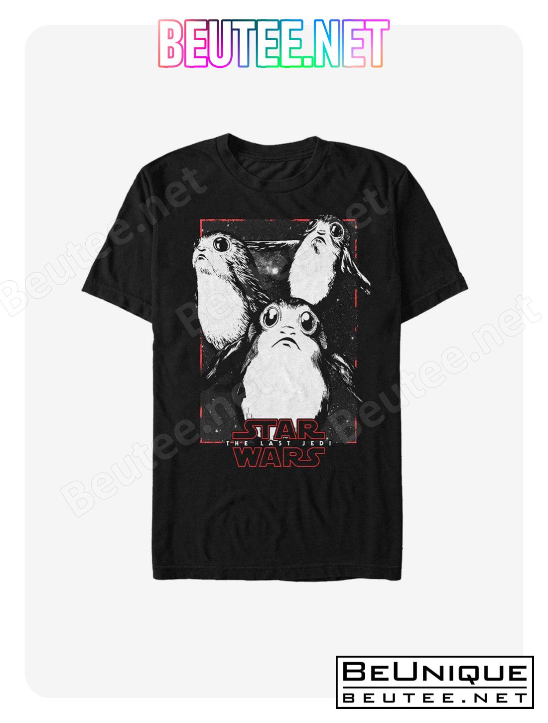 Star Wars Porg Grayscale T-Shirt