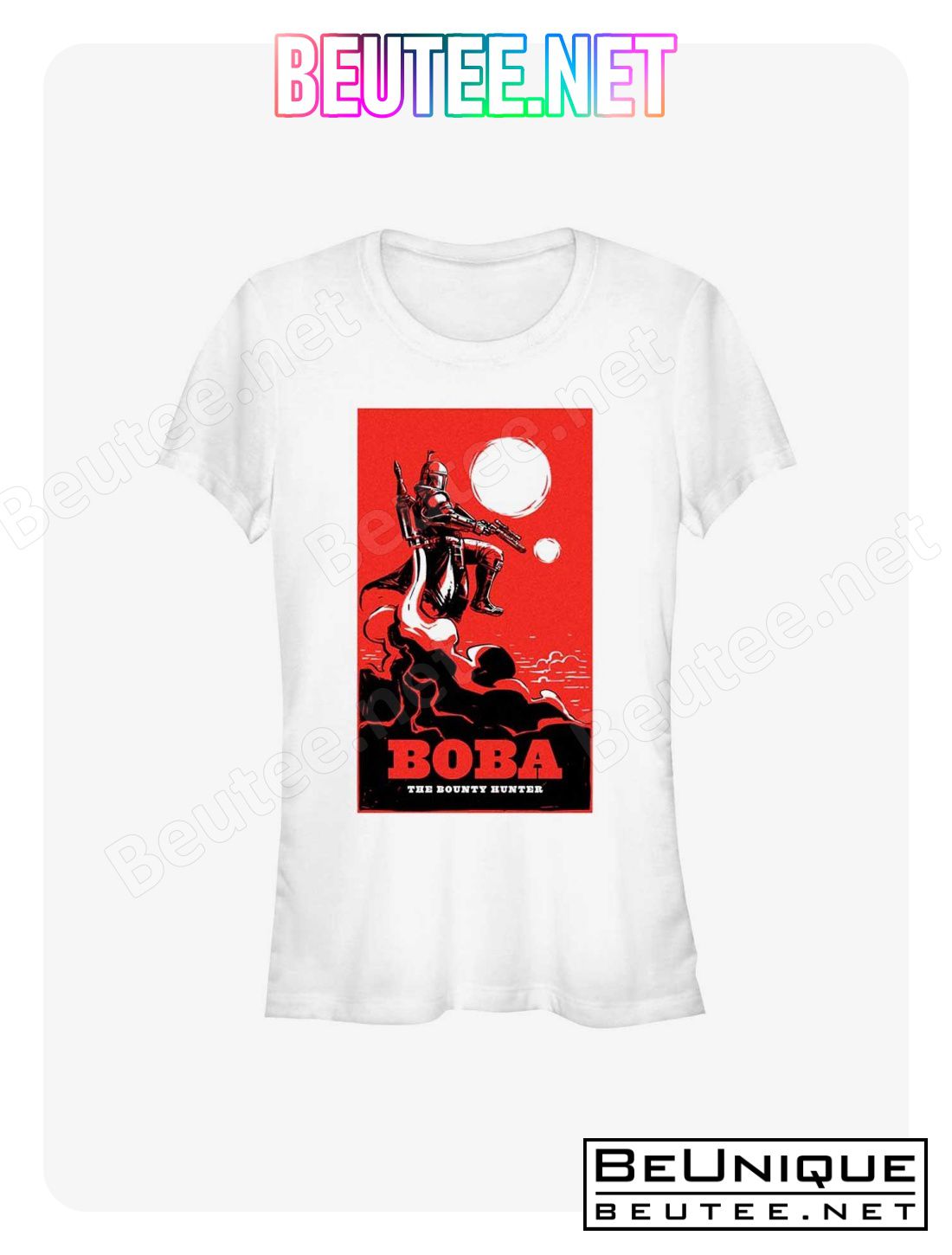 Star Wars The Book Of Boba Fett Bounty Hunter Poster T-Shirt