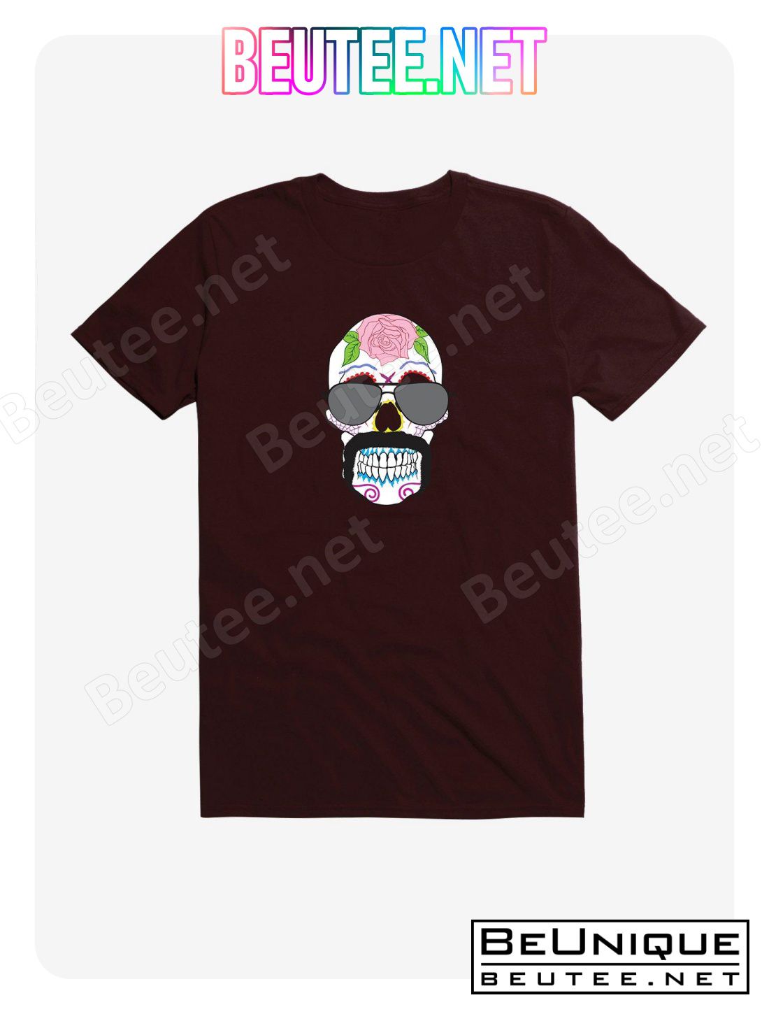Sugar Skull With Aviators T-Shirt
