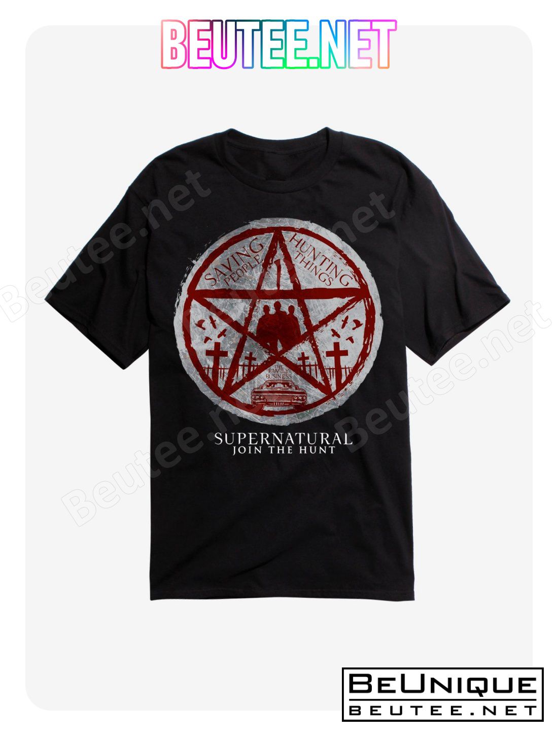 Supernatural Saving People Black T-Shirt