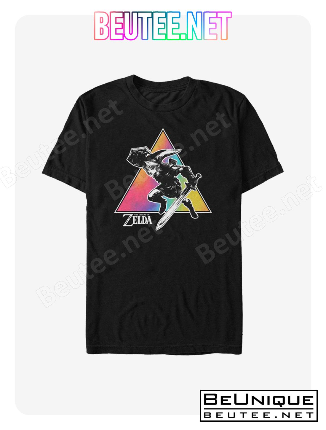 The Legend Of Zelda Tie Dye Link Silhouette T-Shirt