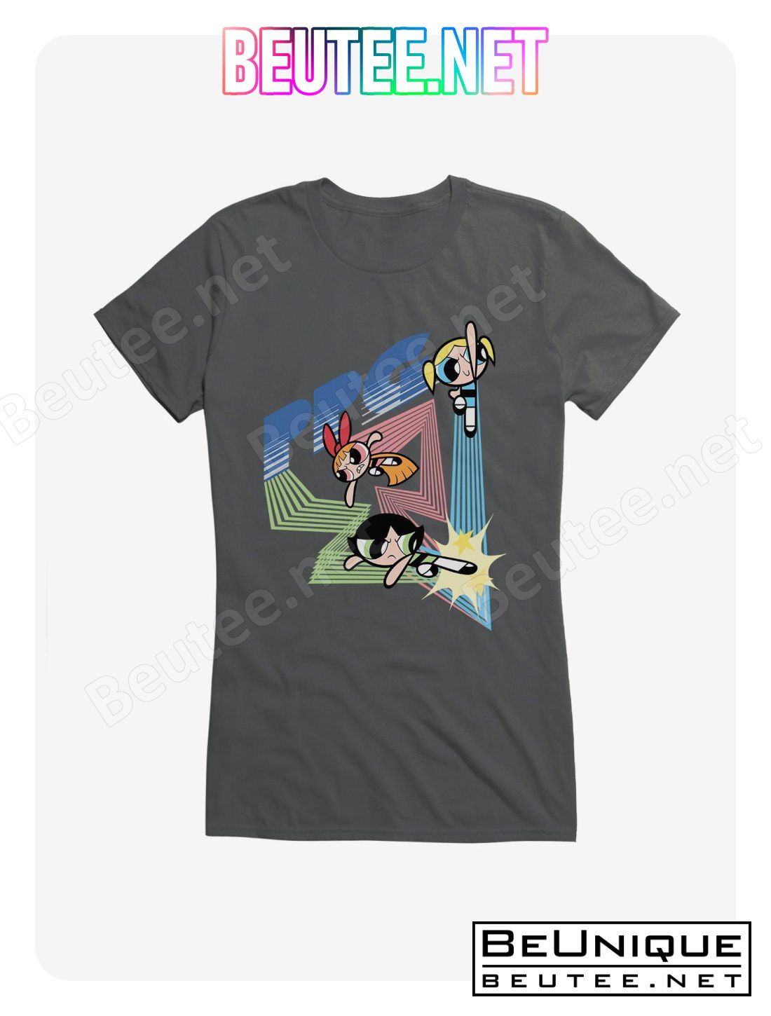 The Powerpuff Girls Ppg Action Pose T-Shirt
