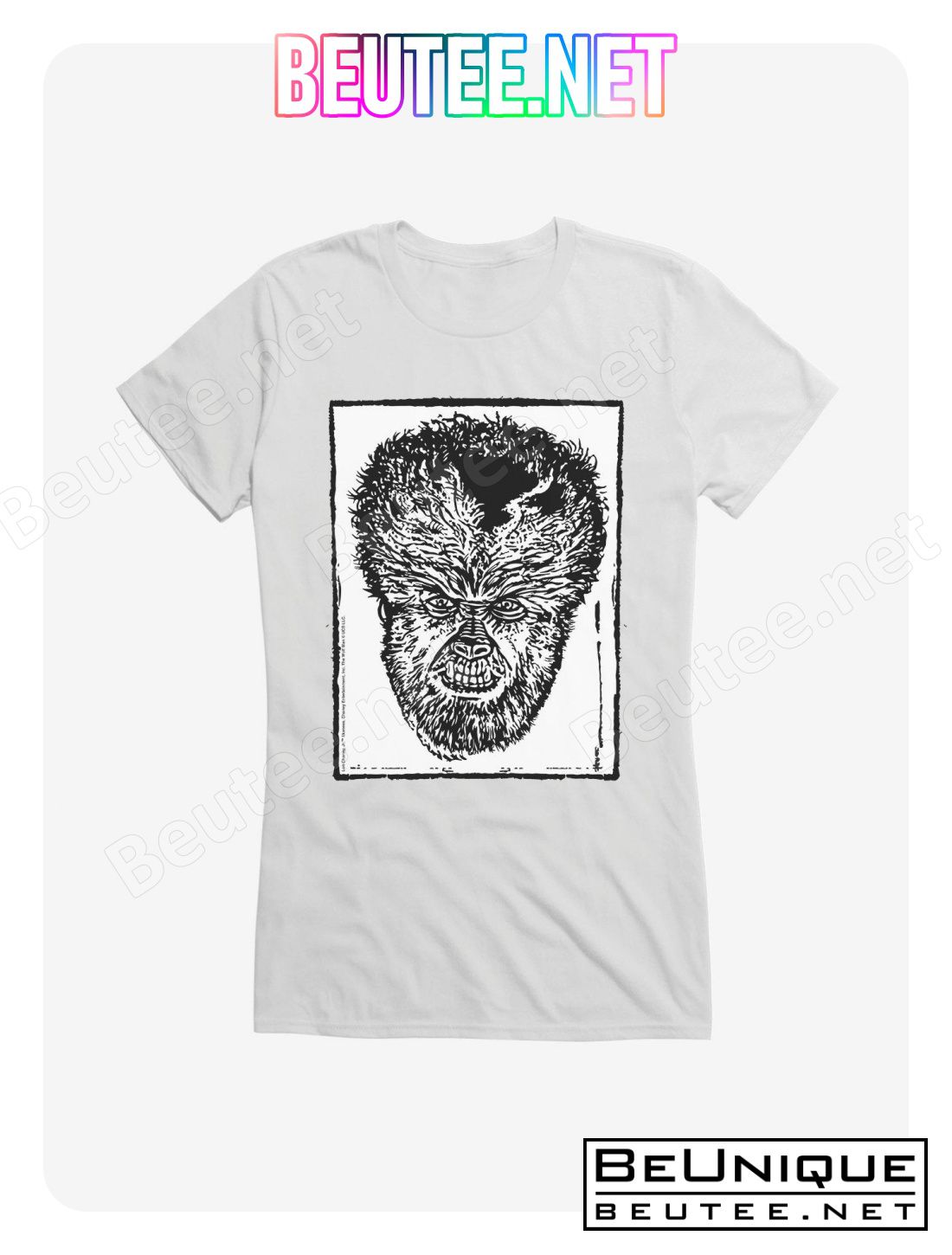 The Wolf Man Stencil Art T-Shirt