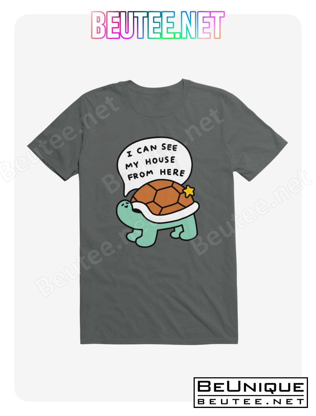 Turtle House Asphalt Grey T-Shirt
