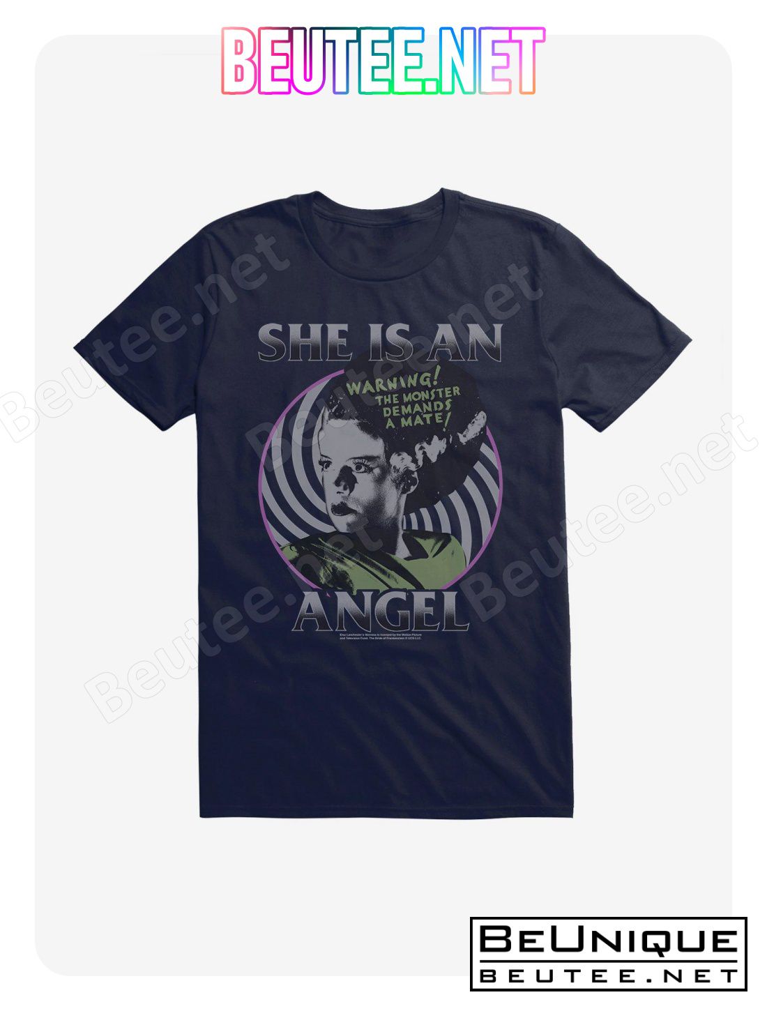 Universal Monsters Bride Of Frankenstein Angel T-Shirt