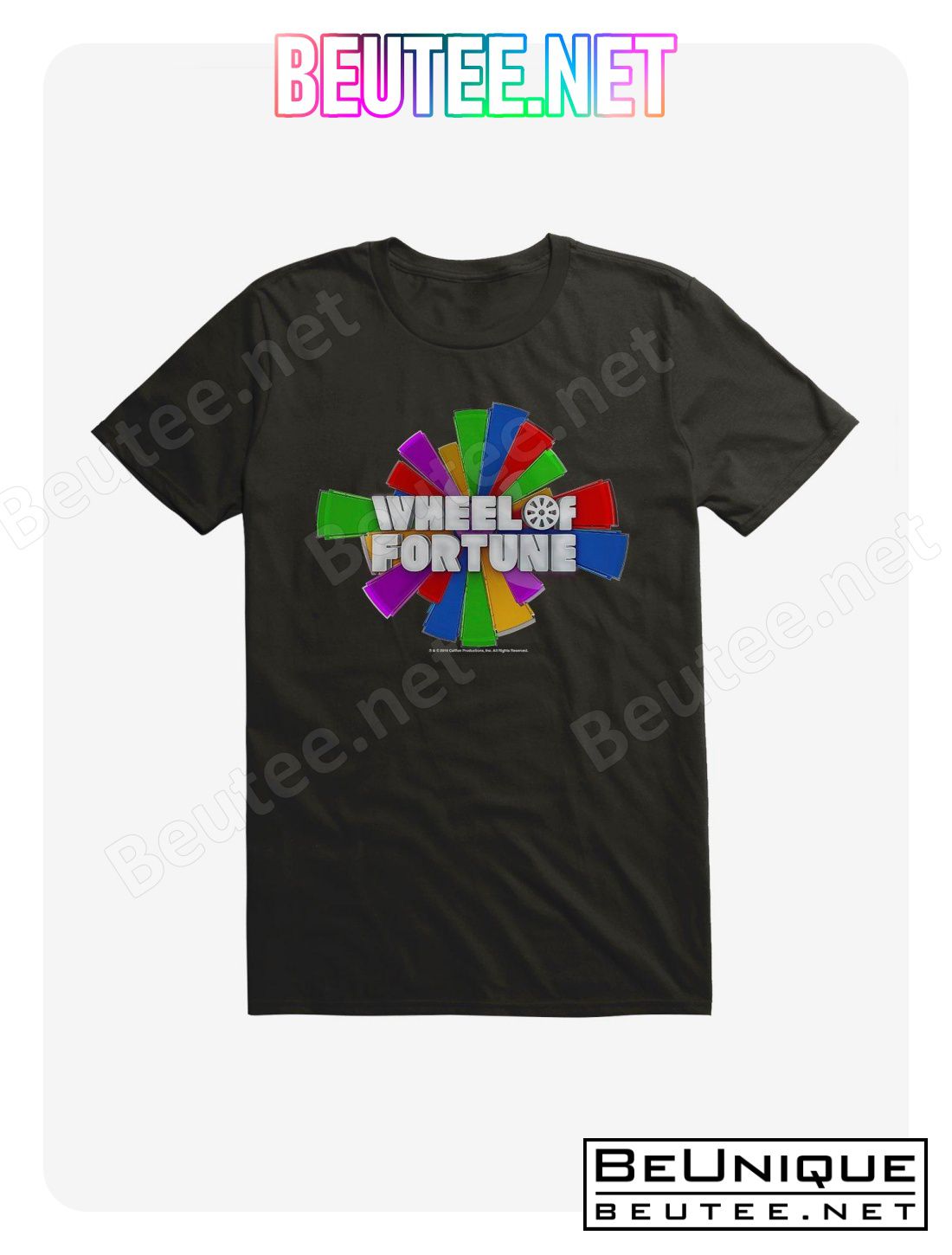 Wheel Of Fortune Silver Script Logo T-Shirt