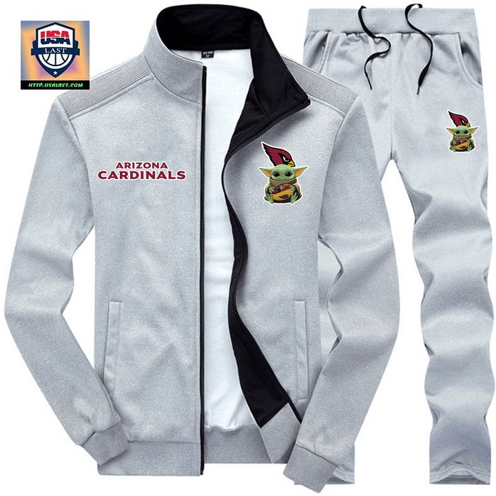 Baby Yoda NFL Arizona Cardinals 2D Tracksuits Jacket - Rocking picture